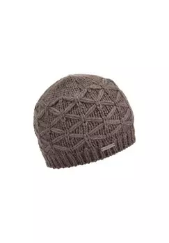 Вязаная шапка косой узором 19410-2 SEEBERGER, цвет Nutria