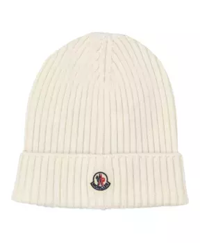 Вязаная шапка Moncler, бежевый