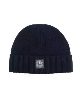 Вязаная шапка морского компаса с логотипом Stone Island, синий