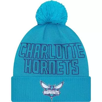 Вязаная шапка New Era Adult 2023 NBA Draft Charlotte Hornets