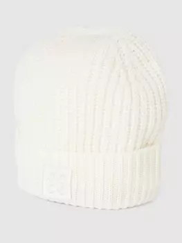 Вязаная шапка однотонного дизайна с лейблом Codello, белый