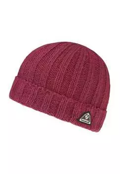 Вязаная шапка с этикеткой "ilei" Ziener, цвет 266 berry
