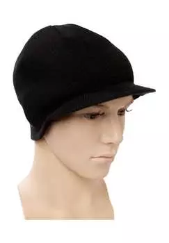 Вязаная шапка с козырьком Normani, черный