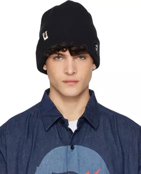 Вязаная шапка с логотипом BAPE