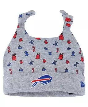 Вязаная шапка с манжетами и манжетами для новорожденных Хизер Серый Буффало Биллс New Era, серый