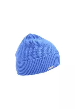 Вязаная шапка с манжетами волнистой структуры 19027-0 SEEBERGER, цвет Stahl One Size