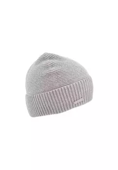 Вязаная шапка с манжетами волнистой структуры 19027-0 SEEBERGER, цвет Rauchgrau One Size