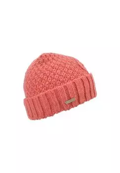 Вязаная шапка с манжетой и косой узором 19172-2 SEEBERGER, цвет Sandel One Size