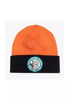 Вязаная шапка с нашивкой спереди Beer Or Not To Beer KING KEROSIN, цвет Orange One Size