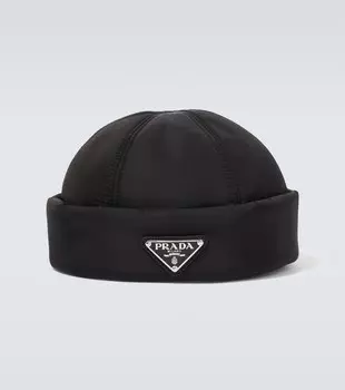 Вязаная шапка с подкладкой из Re-Nylon Prada
