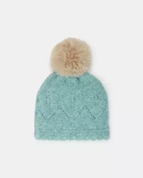 Вязаная шапка с помпоном Coconut El Corte Ingls, зеленый