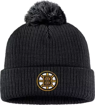 Вязаная шапка с помпоном NHL Boston Bruins Core Fanatics