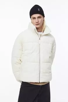 Вязаная шапка с узором в рубчик H&amp;M, черный