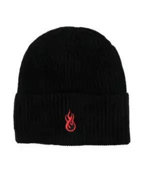 Вязаная шапка с вышитым логотипом Vision Of Super, черный