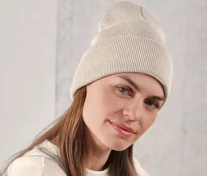 Вязаная шапка Tchibo, бежевый