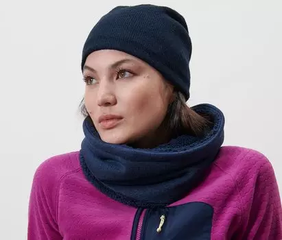 Вязаная шапка Tchibo, пятнистый синий