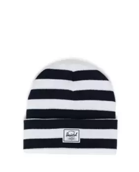 Вязаная шапка унисекс в полоску в рубчик Herschel, темно-синий