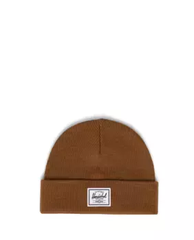 Вязаная шапка унисекс в рыбацком стиле коричневого цвета Herschel, цвет Marrn claro