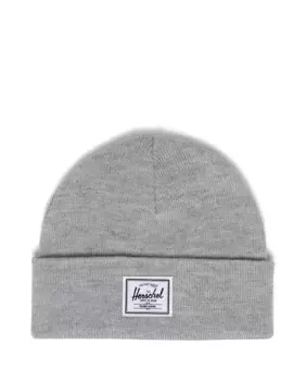 Вязаная шапка унисекс в рыбацком стиле вересково-серого цвета Herschel, светло-серый