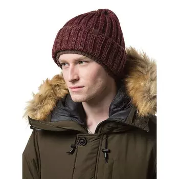 Вязаная шапка в крапинку Gallery Seven, цвет Burgundy