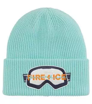 Вязаная шапка зайда Fire+Ice, синий