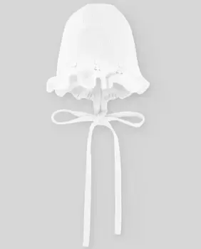 Вязаная шапочка с оборкой из коллекции Bico PAZ Rodrguez, белый