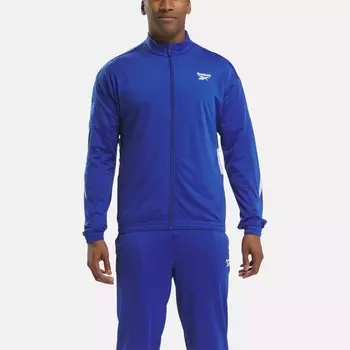 Вязаная спортивная куртка Reebok Identity Vector, цвет Boundless Blue