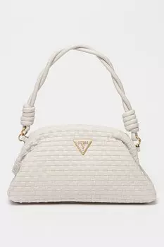 Вязаная сумка Lisbet из экокожи Guess, бежевый