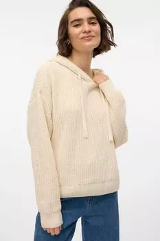 Вязаная толстовка с длинным рукавом Vero Moda, бежевый