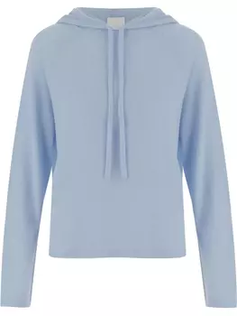 Вязаная толстовка с капюшоном Allude, синий