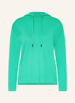 Вязаная толстовка с капюшоном MARC CAIN, цвет 552 bright basil leaf