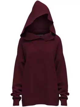 Вязаная толстовка с капюшоном Margherita MACCAPANI, красный