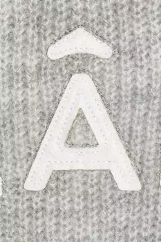 Вязаная толстовка с логотипом Flaneur, серый