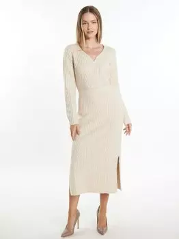 Вязаная юбка Dreimaster, бежевый