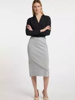 Вязаная юбка Dreimaster, серый