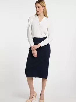 Вязаная юбка Dreimaster, синий