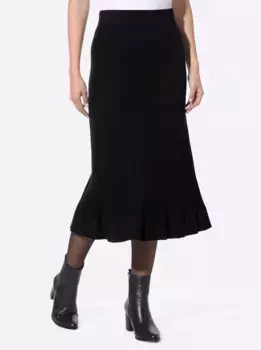 Вязаная юбка Heine, черный