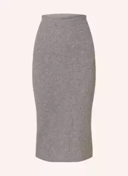 Вязаная юбка из кашемира Darling Harbour, серый