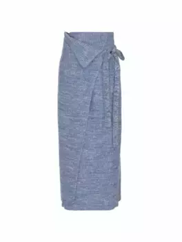 Вязаная юбка Kania Christian Wijnants, синий