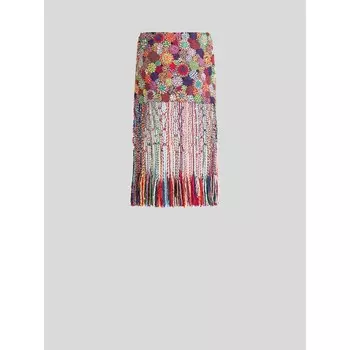 Вязаная юбка крючком Etro, розовый