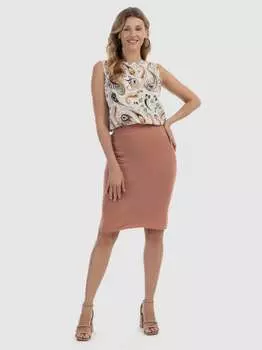 Вязаная юбка миди Usha, розовый