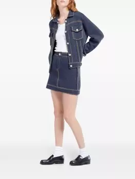 Вязаная юбка мини Barrie, синий