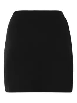 Вязаная юбка мини KHAITE, черный