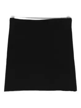 Вязаная юбка мини Nanushka, черный