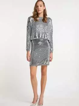 Вязаная юбка Mymo, серый