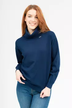 Вязаная водолазка Budmil, синий