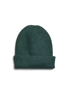 Вязаная женская шапка Vila, темно-зеленый