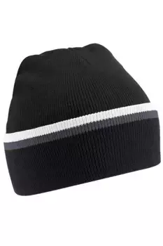 Вязаная зимняя шапка-бини Beechfield, черный
