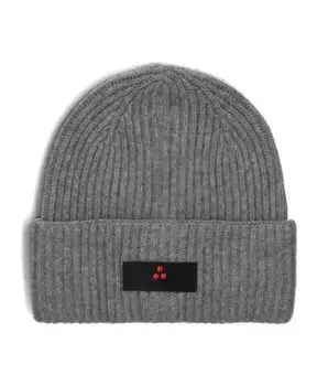 Вязаная зимняя шапка Peuterey, серый