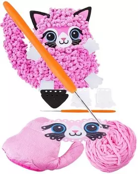 Вязание крючком для детей. Учимся вязать крючком. Креативный набор для девочек. PakaNiemowlaka